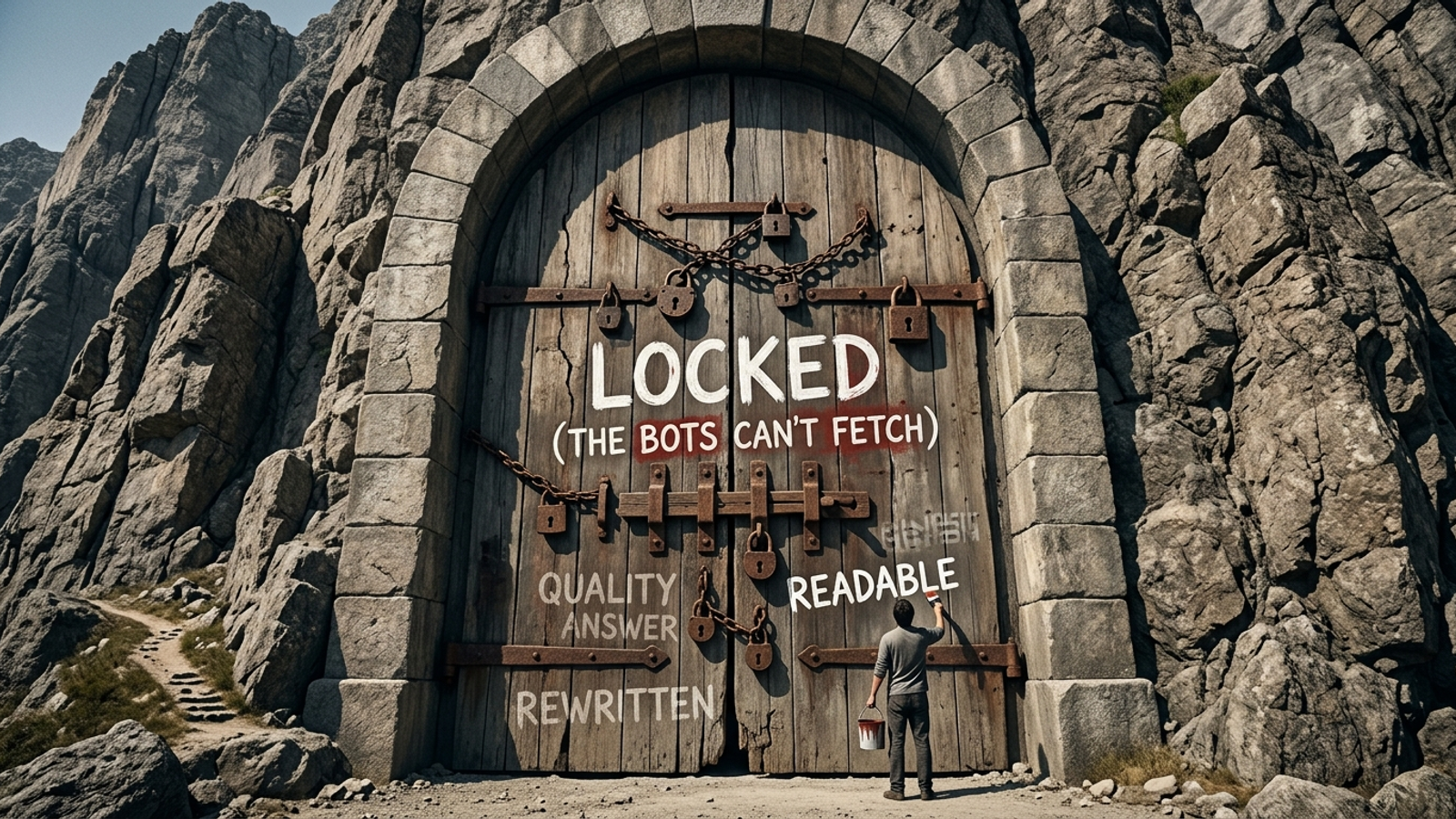 Cover image for: Stop Rewriting for AI Citations. Check Whether Bots Can Read Your Page.